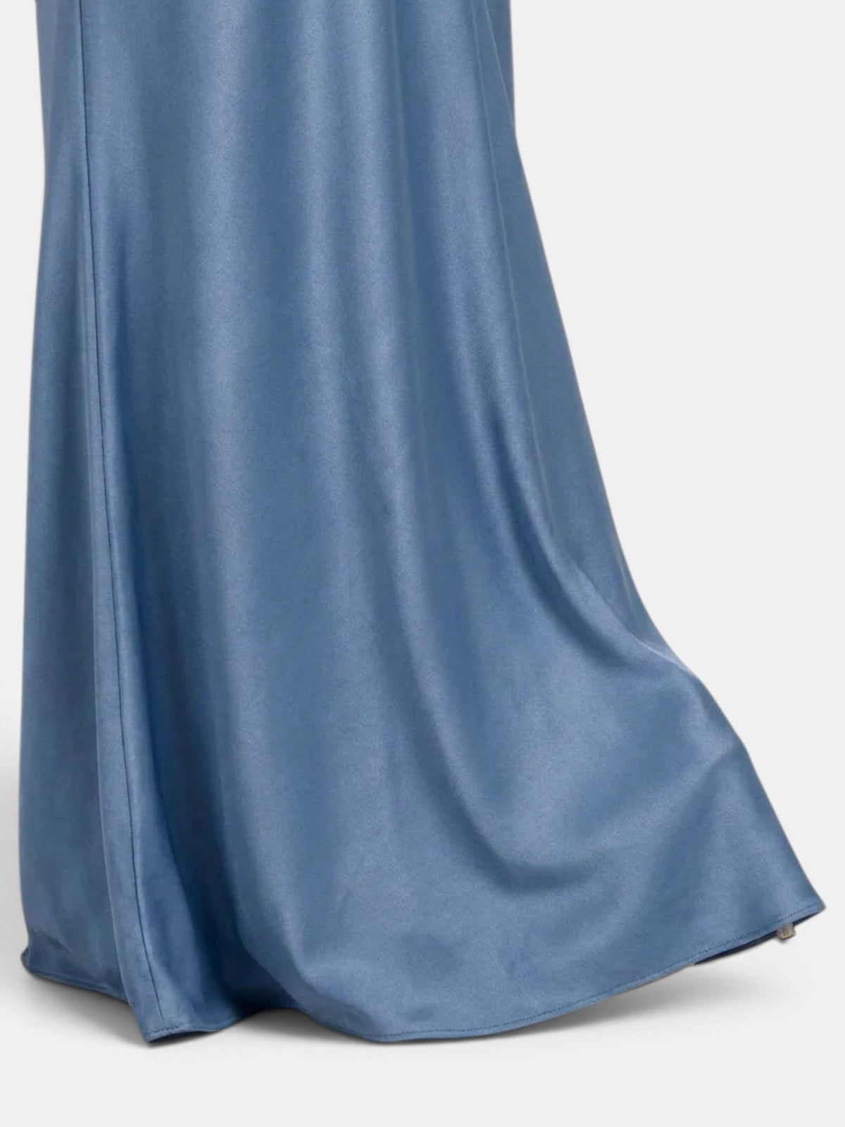 Women's Long Ruched Satin Party Dress