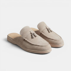 Men's Suede Mule Loafers