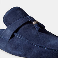 Men's Suede Mule Loafers