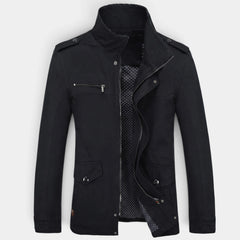 Chaqueta Hombre Acolchada Entallada con Hombreras Clásica