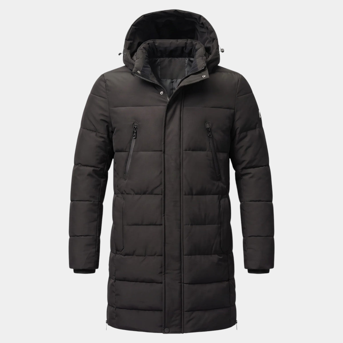 Parka Hombre Acolchada Cortavientos con Capucha