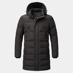 Parka Hombre Acolchada Cortavientos con Capucha