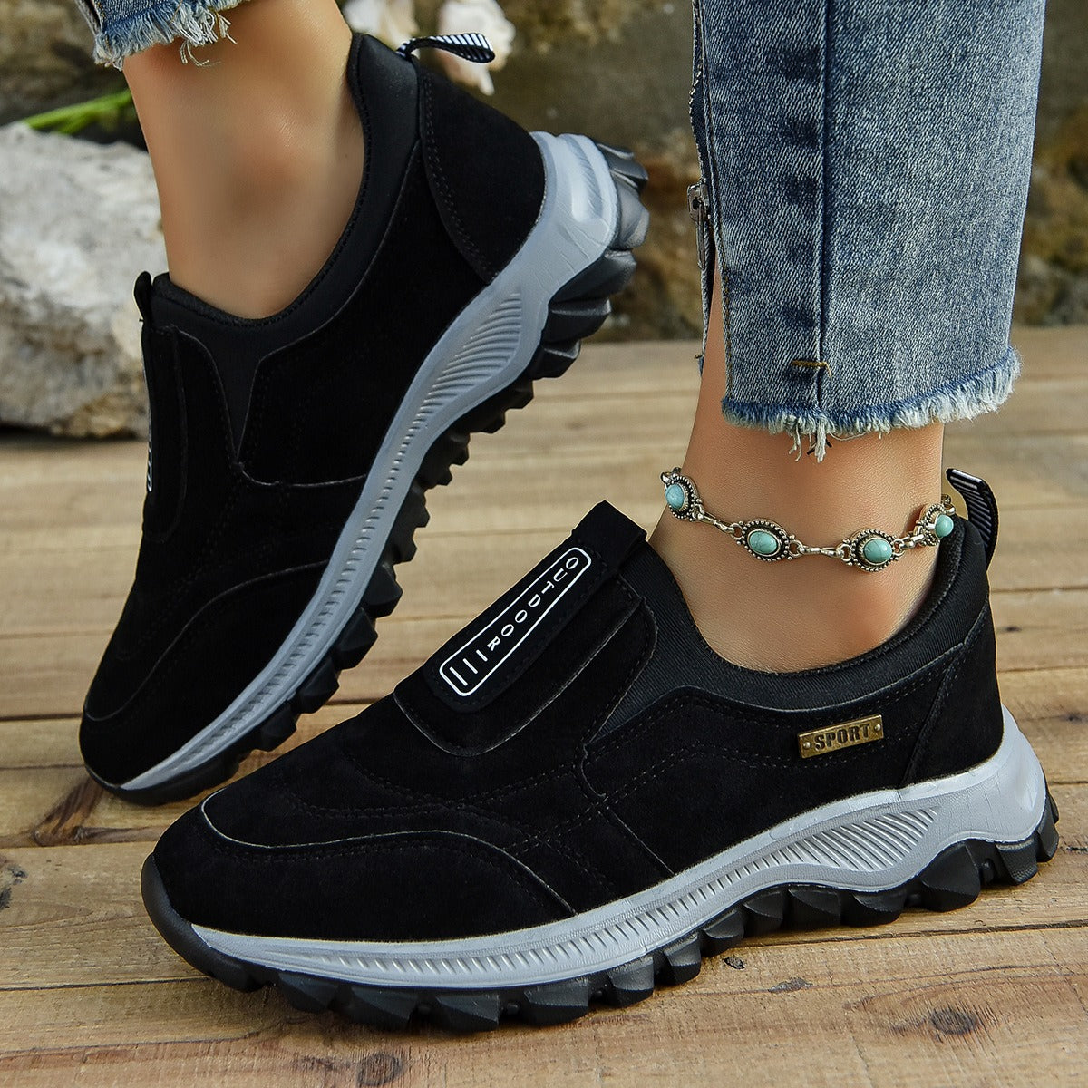 Zapatillas Deportivas Mujer Slip-On Cómodas