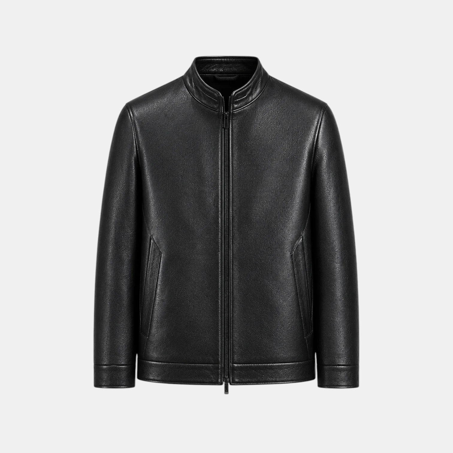 Chaqueta Efecto Piel Hombre