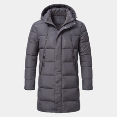 Parka Hombre Acolchada Cortavientos con Capucha