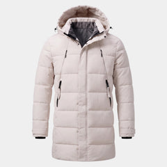 Parka Hombre Acolchada Cortavientos con Capucha