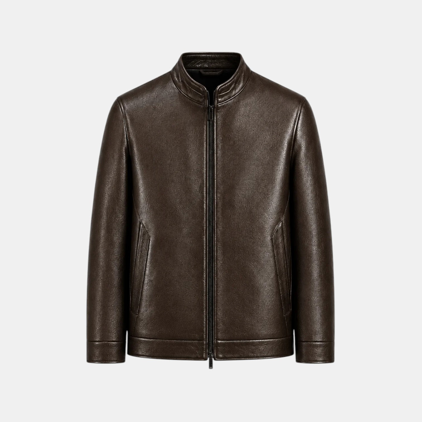 Chaqueta Efecto Piel Hombre