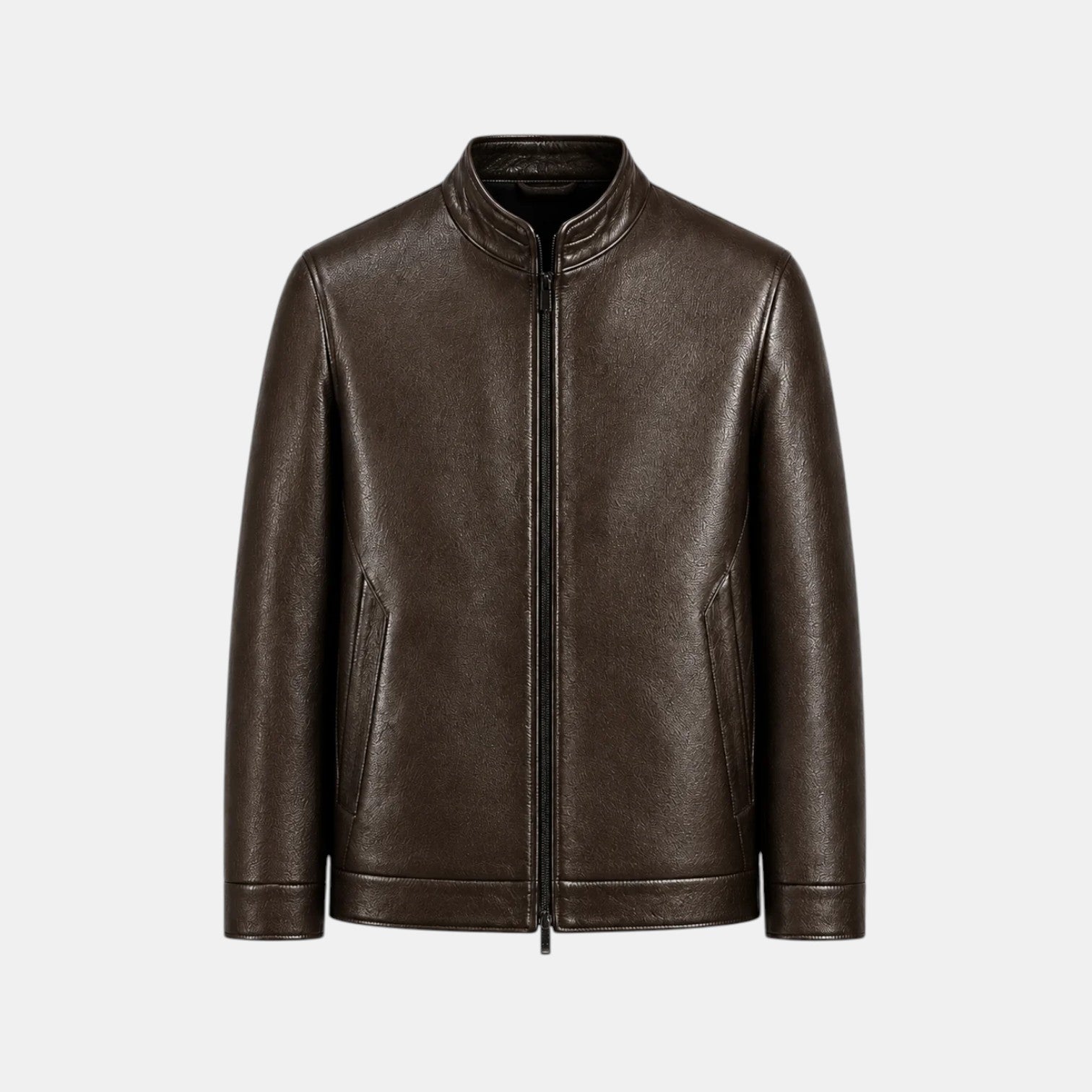 Chaqueta Efecto Piel Hombre