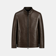 Chaqueta Efecto Piel Hombre