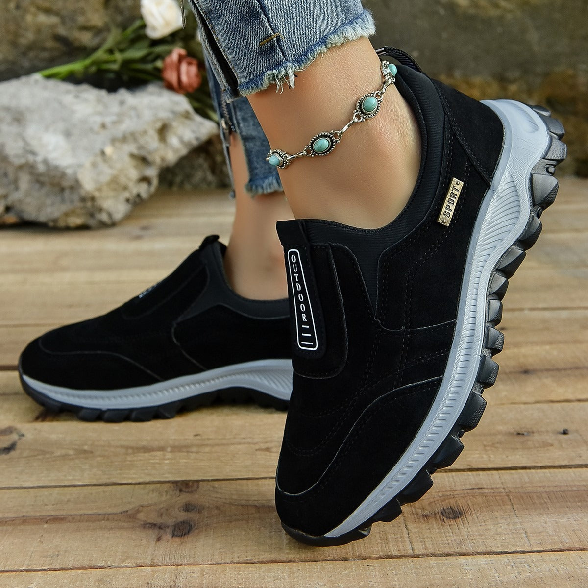 Zapatillas Deportivas Mujer Slip-On Cómodas
