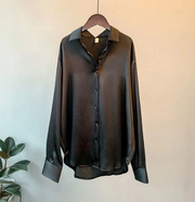 Camisa Mujer Seda Elegante Clásica