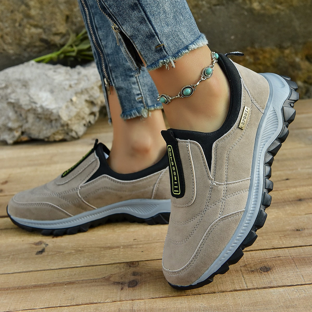Zapatillas Deportivas Mujer Slip-On Cómodas