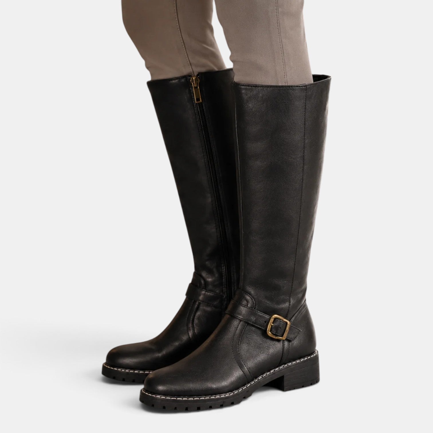 Botas Altas Mujer Hebilla
