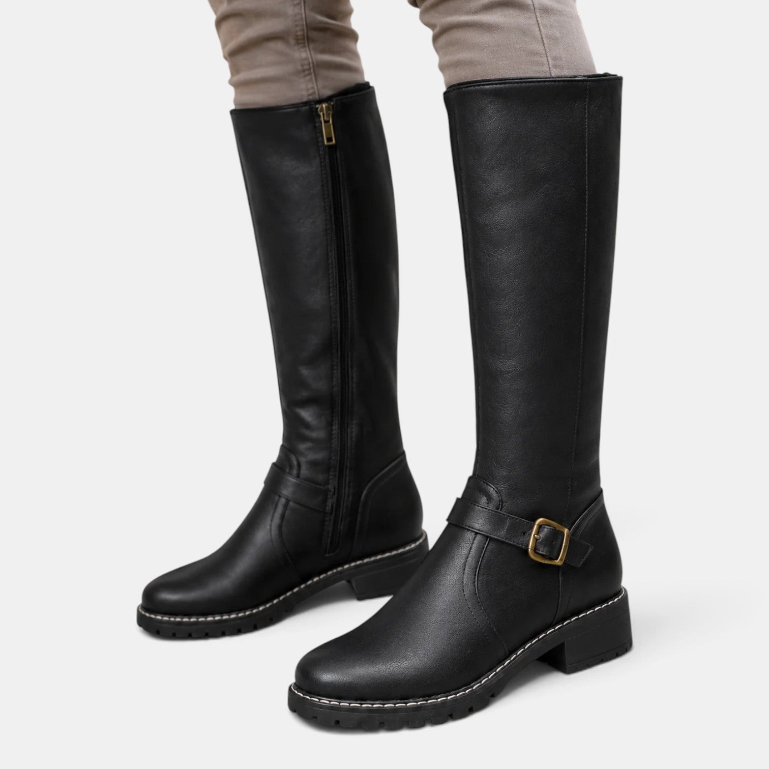 Botas Altas Mujer Hebilla