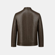 Chaqueta Efecto Piel Hombre