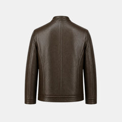 Chaqueta Efecto Piel Hombre