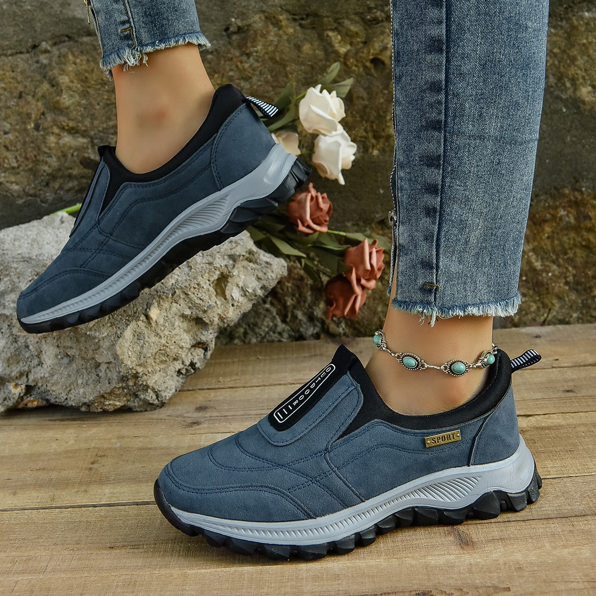 Zapatillas Deportivas Mujer Slip-On Cómodas