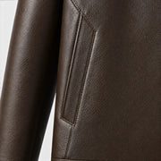 Chaqueta Efecto Piel Hombre
