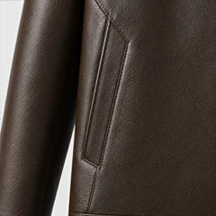 Chaqueta Efecto Piel Hombre