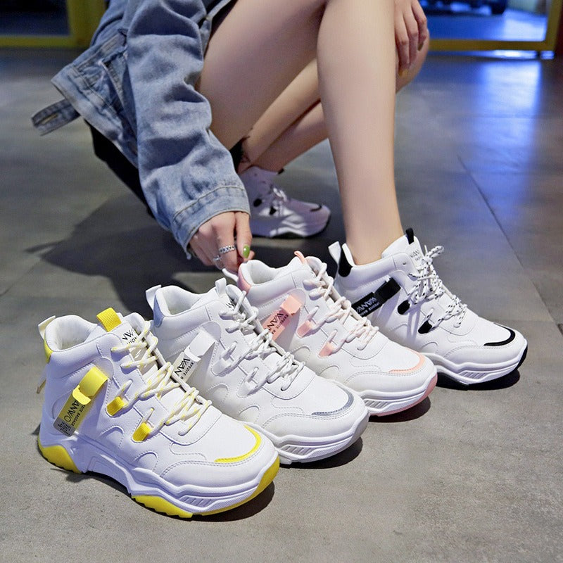 Zapatillas Altas Blancas Mujer Casual