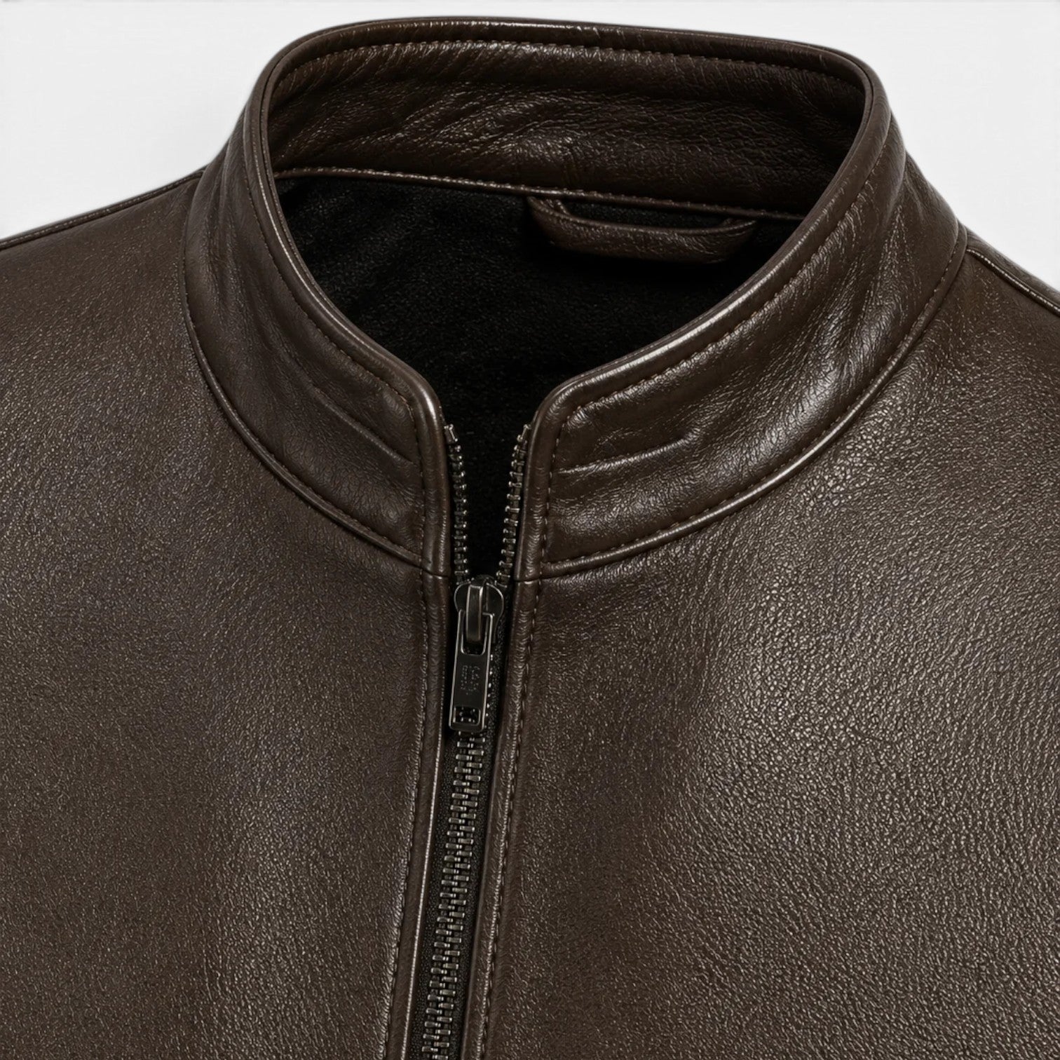 Chaqueta Efecto Piel Hombre