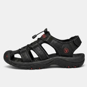Sandalias Hombre Cuero Transpirables Verano