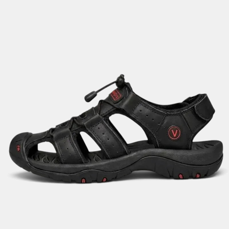 Sandalias Hombre Cuero Transpirables Verano