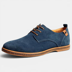 Men's Suede Derby Shoes - Lace-Up, Classic