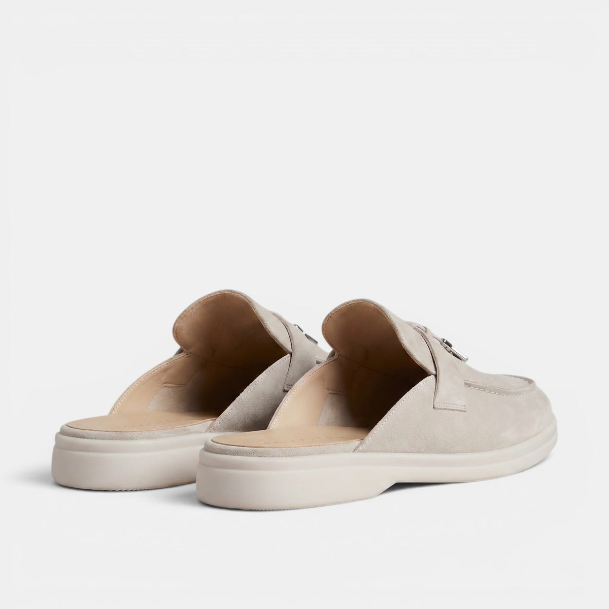 Men's Suede Mule Loafers