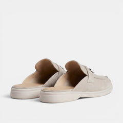 Men's Suede Mule Loafers