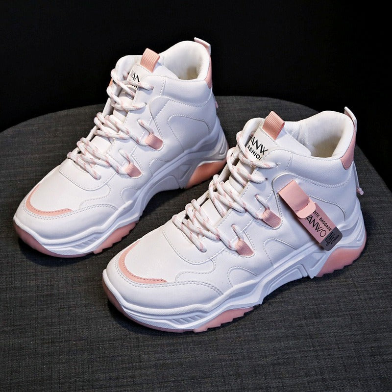 Zapatillas Altas Blancas Mujer Casual