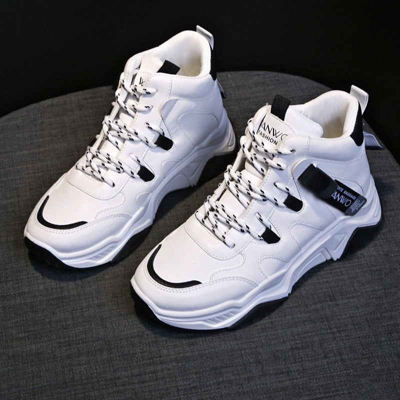 Zapatillas Altas Blancas Mujer Casual