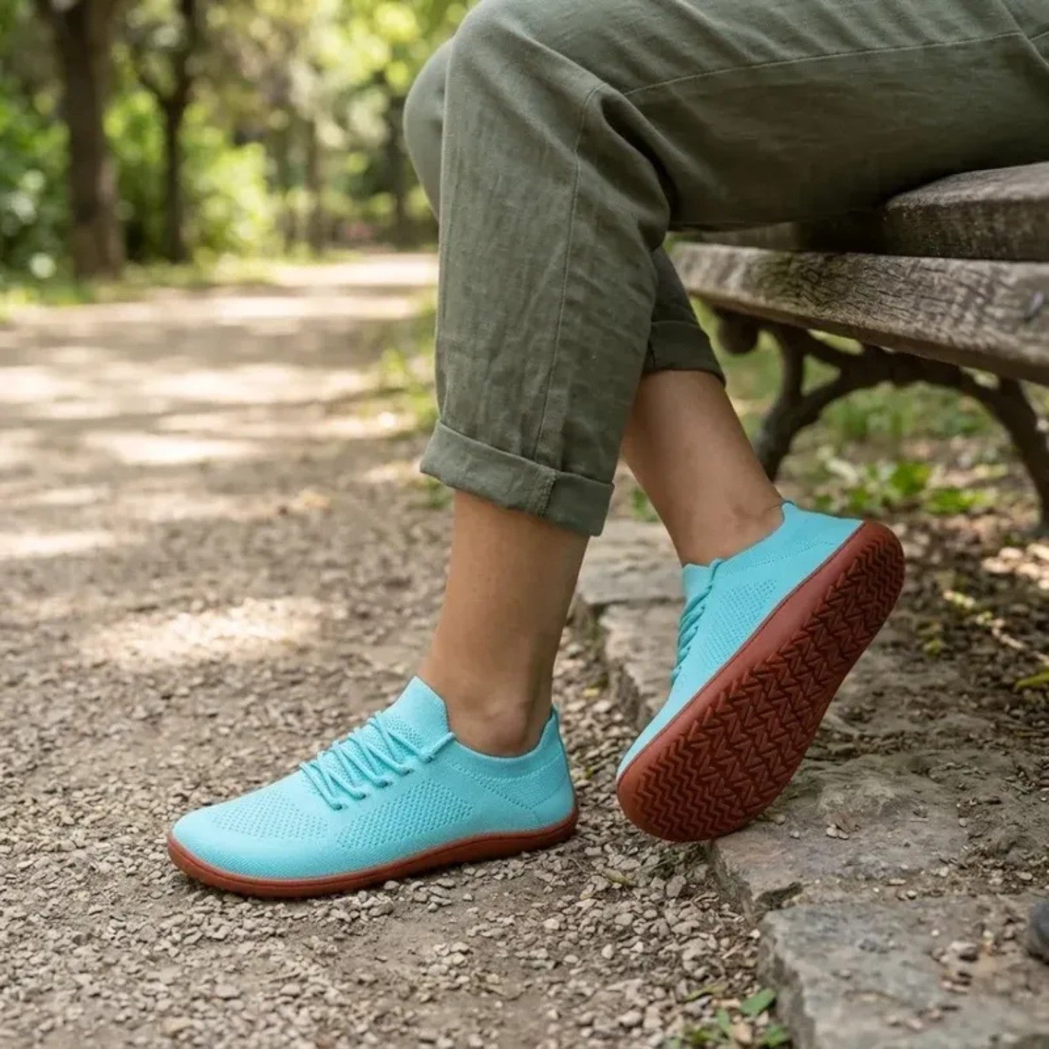 Zapatillas Barefoot Mujer Puntera Ancha Transpirables