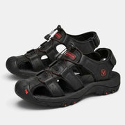 Sandalias Hombre Cuero Transpirables Verano