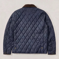 Men's Quilted Sport Jacket - High Neck Collar