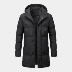Chaqueta Hombre Invernal Acolchada Gruesa con Capucha