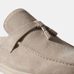 Men's Suede Mule Loafers