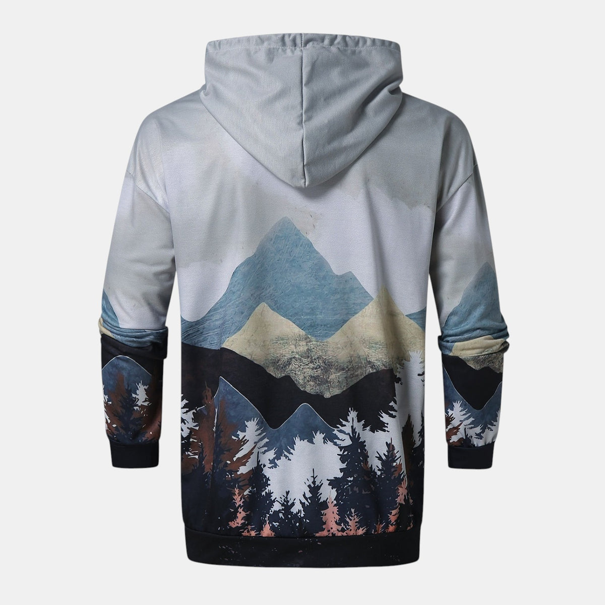 Men's Graphic Print Hoodie - Casual Pullover Hooded Sweatshirt