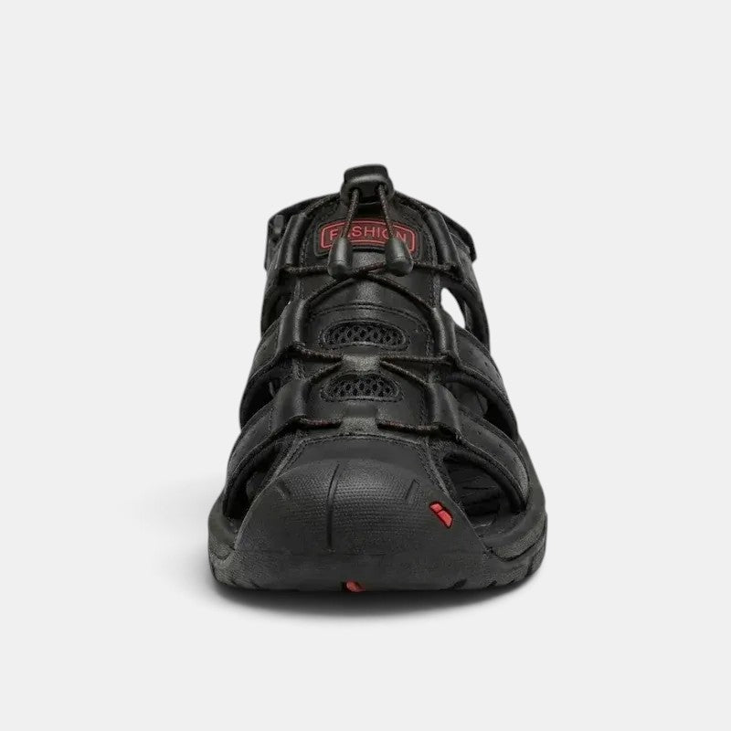 Sandalias Hombre Cuero Transpirables Verano