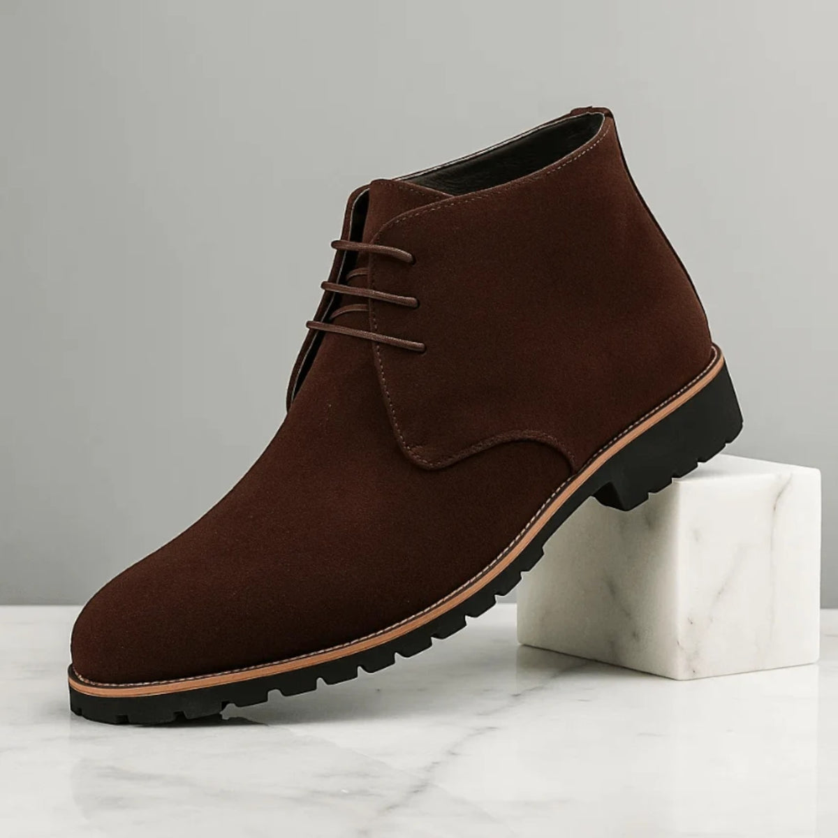 Botines Hombre Ante Suela Gruesa