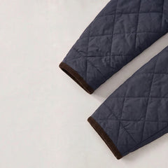 Men's Quilted Sport Jacket - High Neck Collar