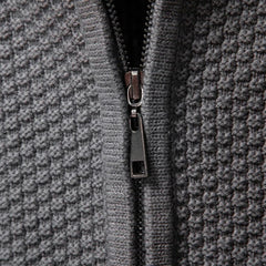 Men's Cable Knit Zip Sweater