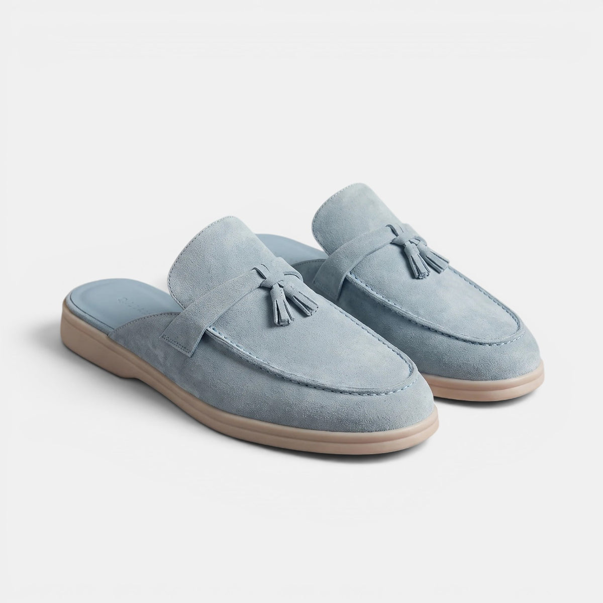 Men's Suede Mule Loafers