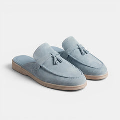 Men's Suede Mule Loafers