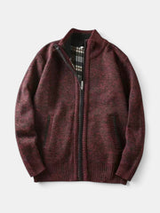 Men's Brushed Knit Winter Sweater