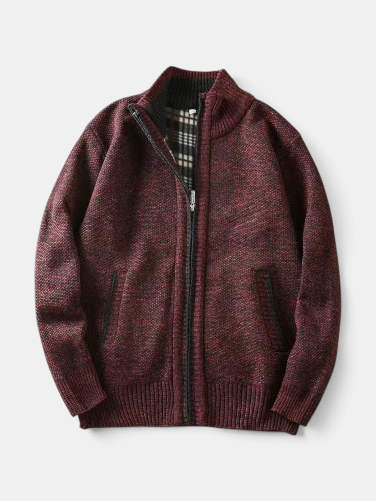 Men's Brushed Knit Winter Sweater
