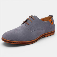 Men's Suede Derby Shoes - Lace-Up, Classic