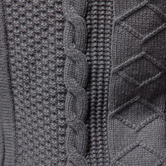 Men's Cable Knit Zip Sweater