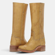 Women's Mid-Calf Block Heel Boots