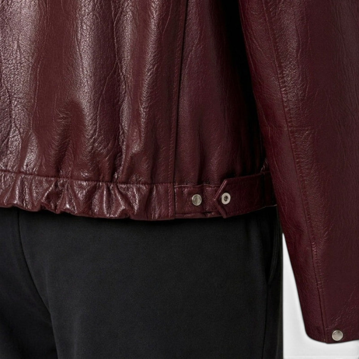Chaqueta Mujer Efecto Piel con Cremallera